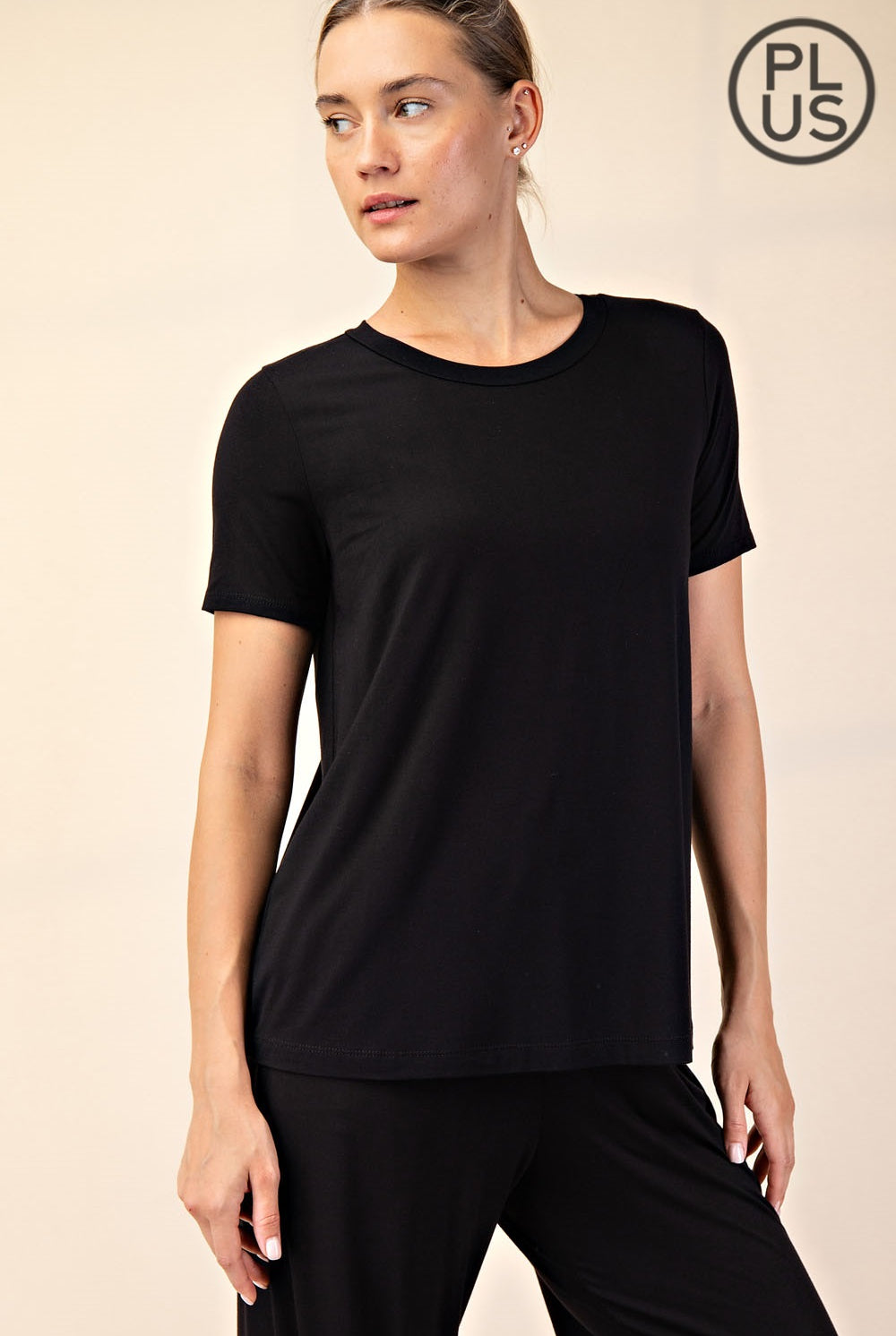 Modal Short Sleeve Top-Top-Rae Mode-Three Birdies Boutique, Women's Fashion Boutique Located in Kearney, MO