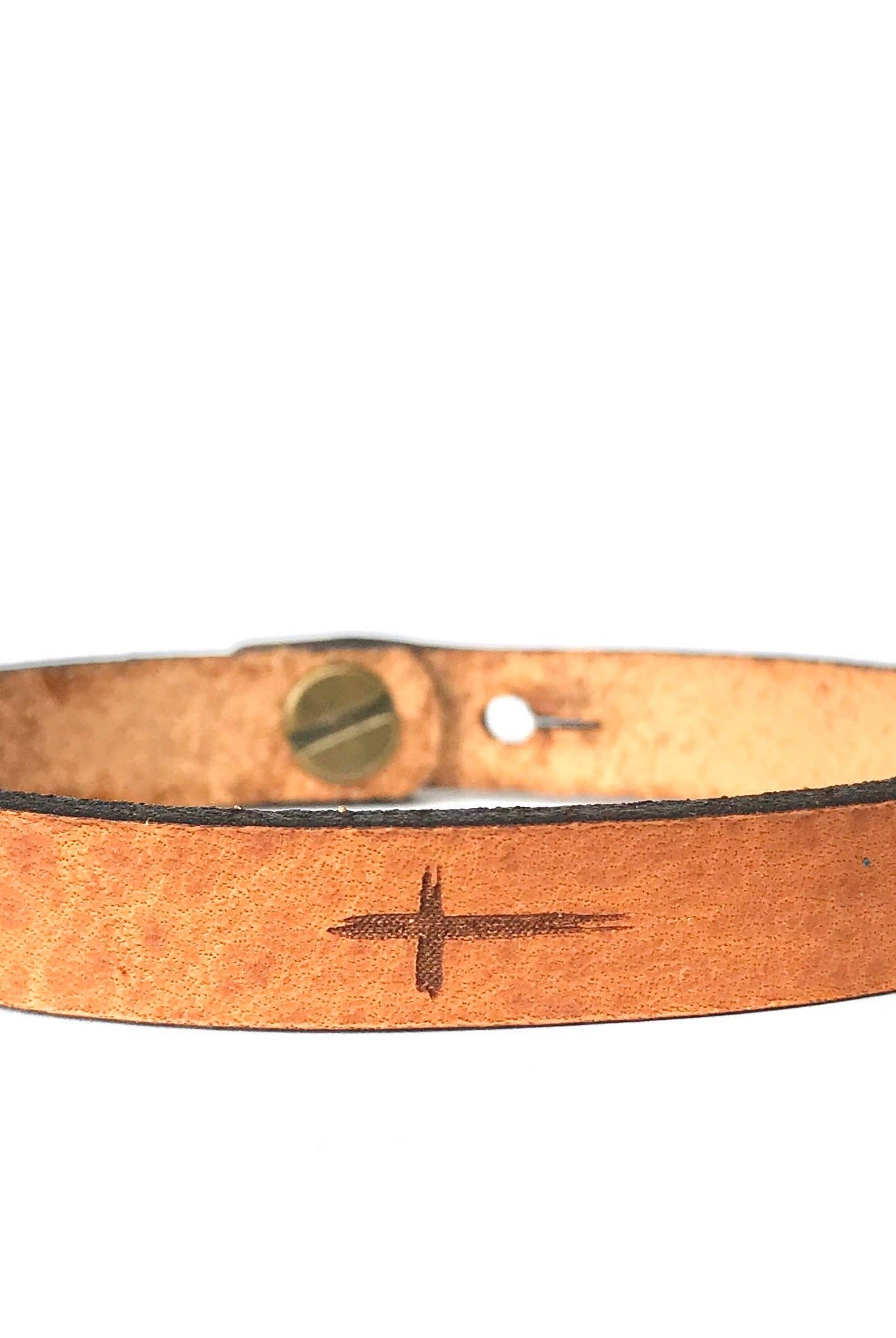 Cross Thin Leather Bracelet - Easter: Cross (Image) { product_type }}