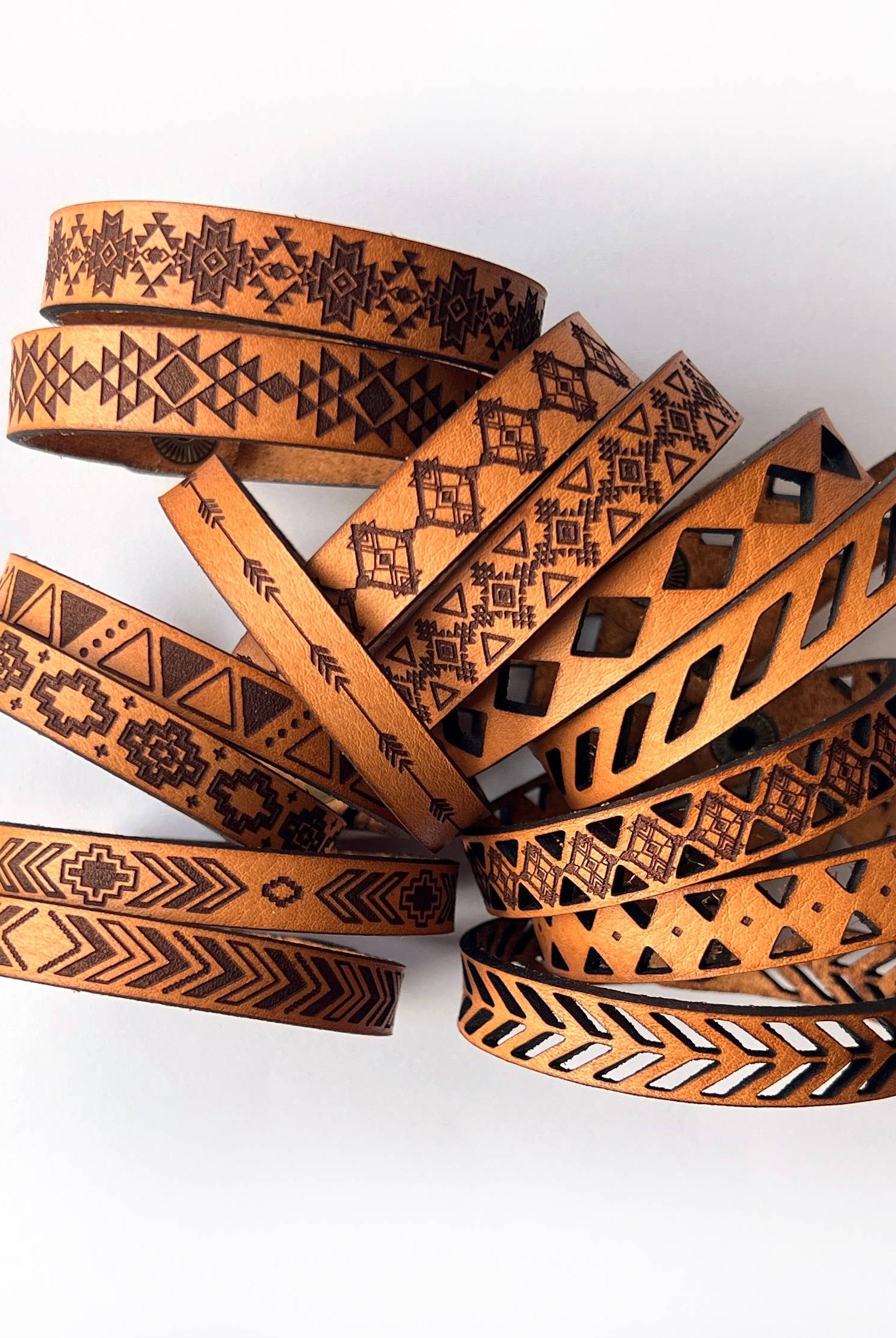 Western Boho Thin Leather Bracelet - Stud: Tempe-New Market Farmhouse-Three Birdies Boutique, Women's Fashion Boutique Located in Kearney, MO