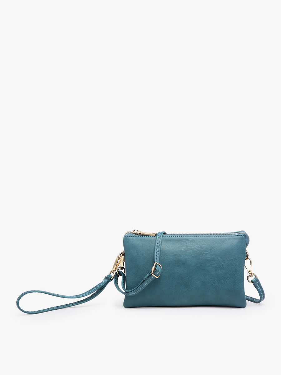 Riley Crossbody/Wristlet: Dark Teal-Jen & Co.-Three Birdies Boutique, Women's Fashion Boutique Located in Kearney, MO