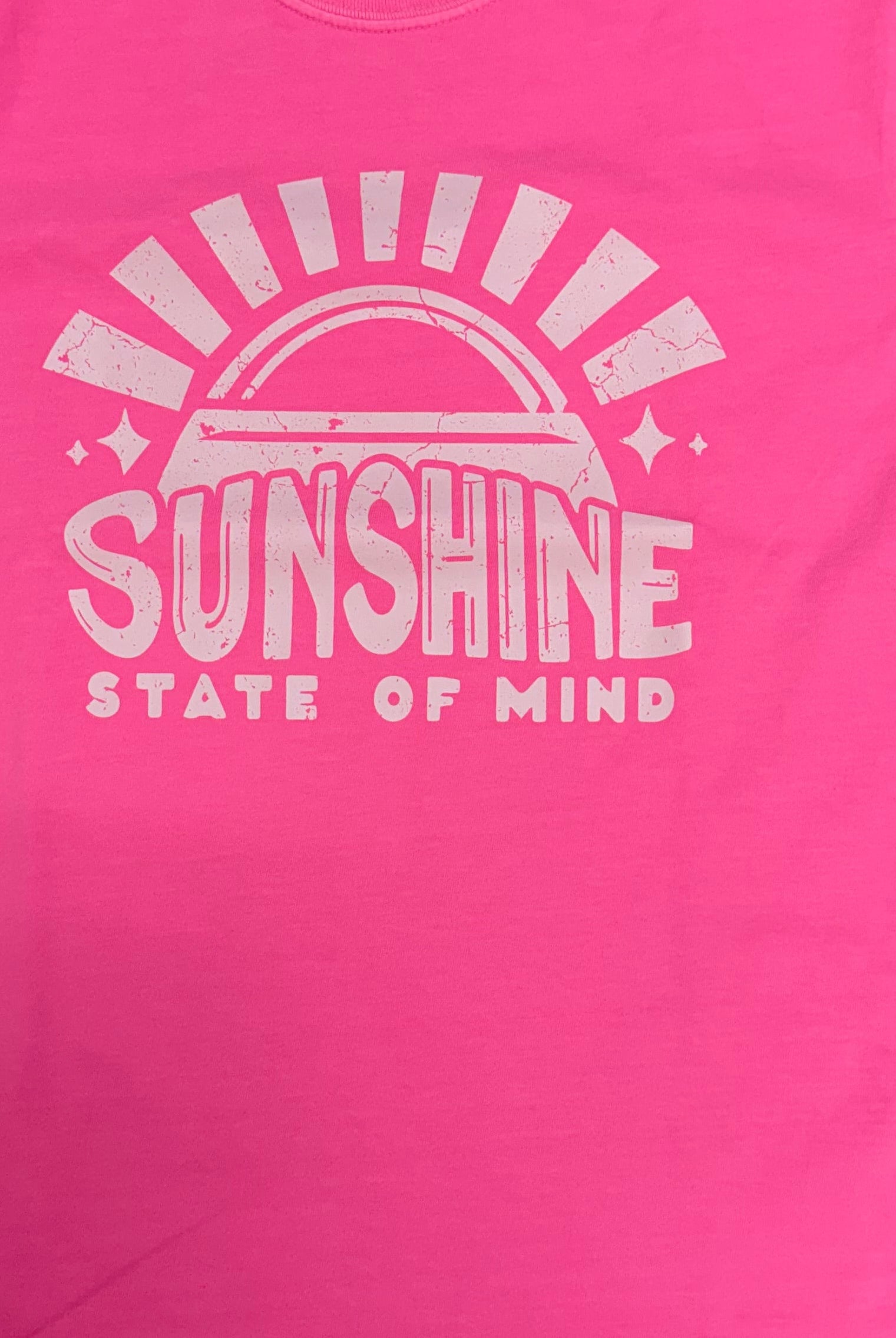 Pink Sunshine State of Mind Graphic Tee-Graphic Tees-TB TEES-Three Birdies Boutique, Women's Fashion Boutique Located in Kearney, MO