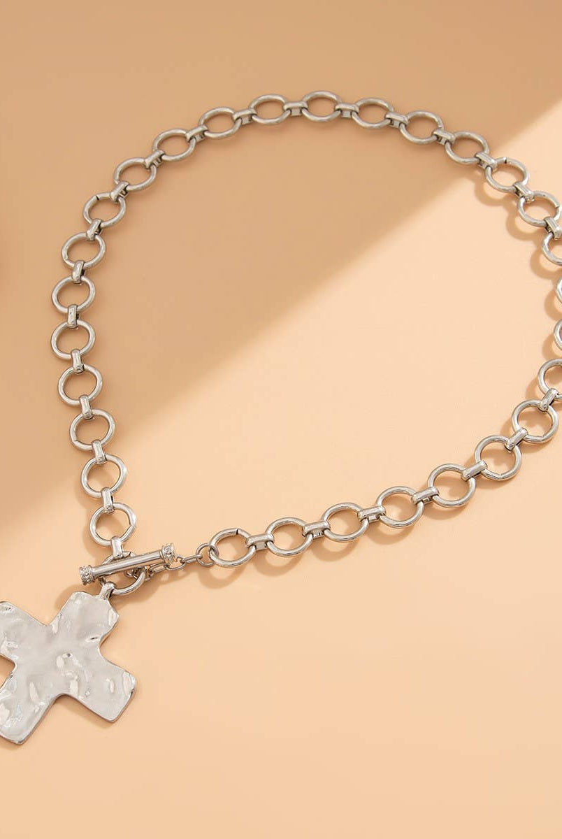 Gold Chunky Cross { product_type }}