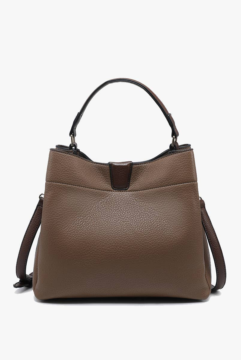 Tati Satchel with Shoulder Strap - Ash Brown { product_type }}