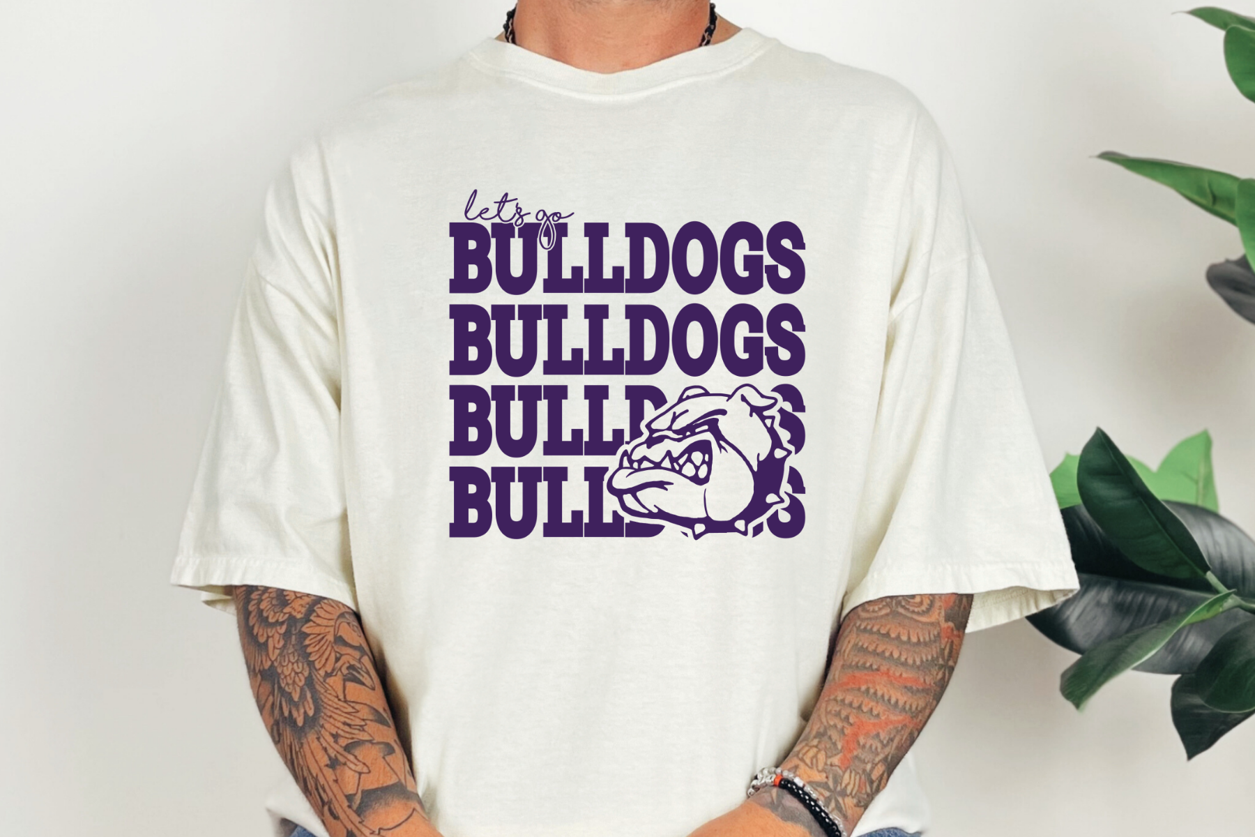 Let's Go Bulldogs Graphic Tee { product_type }}