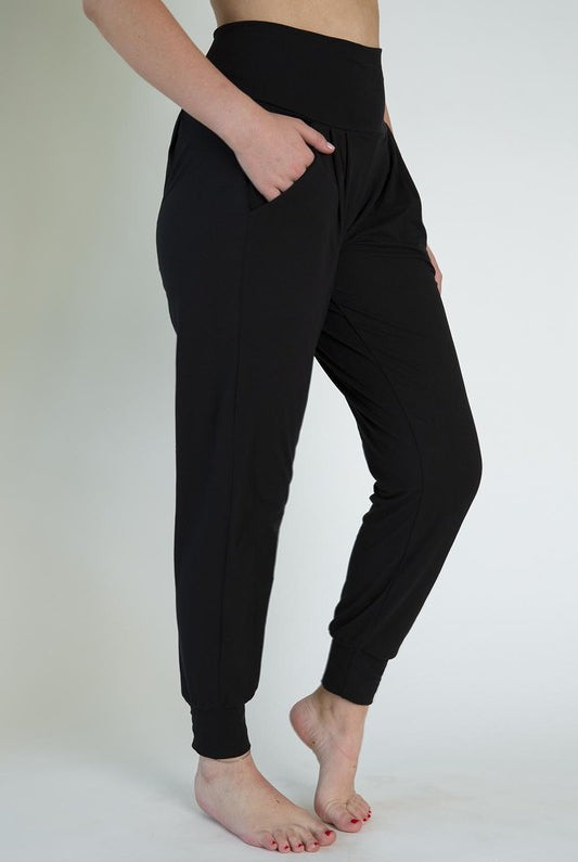 Black Harlem Pants-Leggings-boutique only-Three Birdies Boutique, Women's Fashion Boutique Located in Kearney, MO