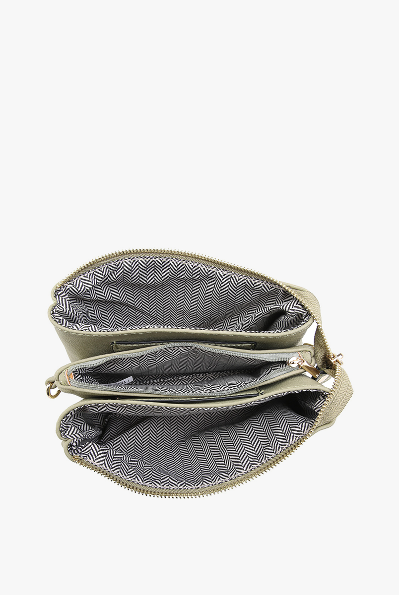 Riley Crossbody/Wristlet: Brown { product_type }}