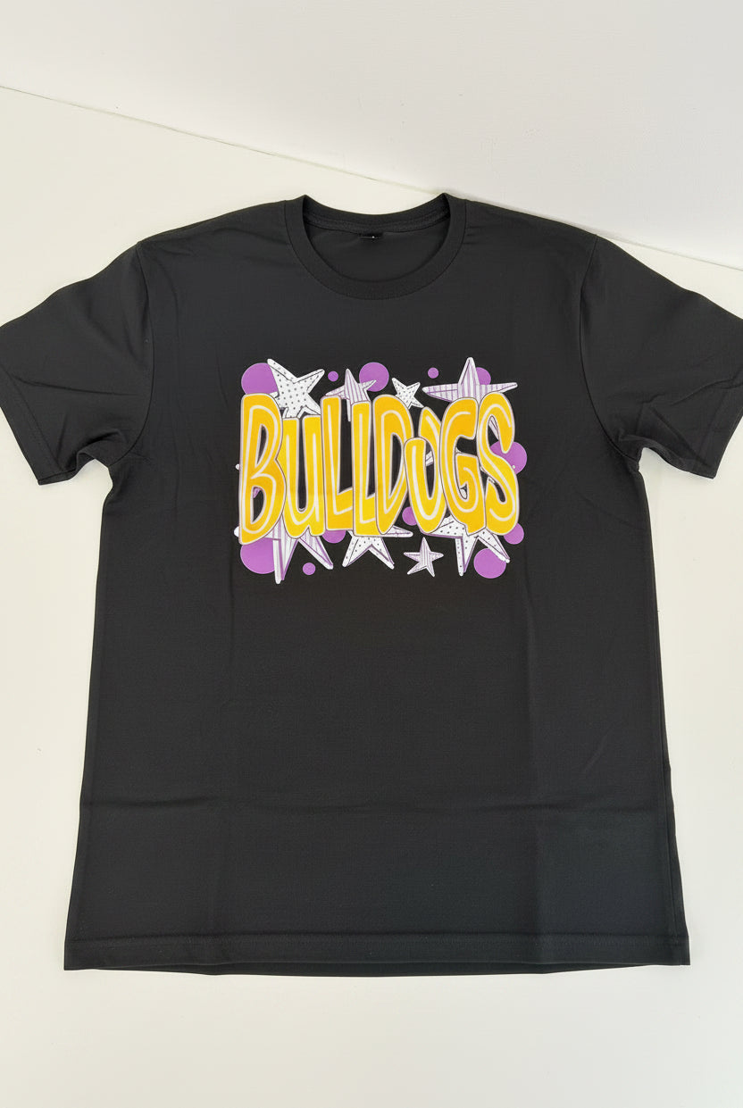 Bulldogs Stars Graphic Tee-Graphic Tees-TB TEES-Three Birdies Boutique, Women's Fashion Boutique Located in Kearney, MO