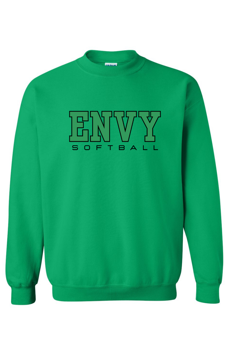 Block Envy Softball Gildan Crewneck-Graphic Tees-TB TEES-Three Birdies Boutique, Women's Fashion Boutique Located in Kearney, MO