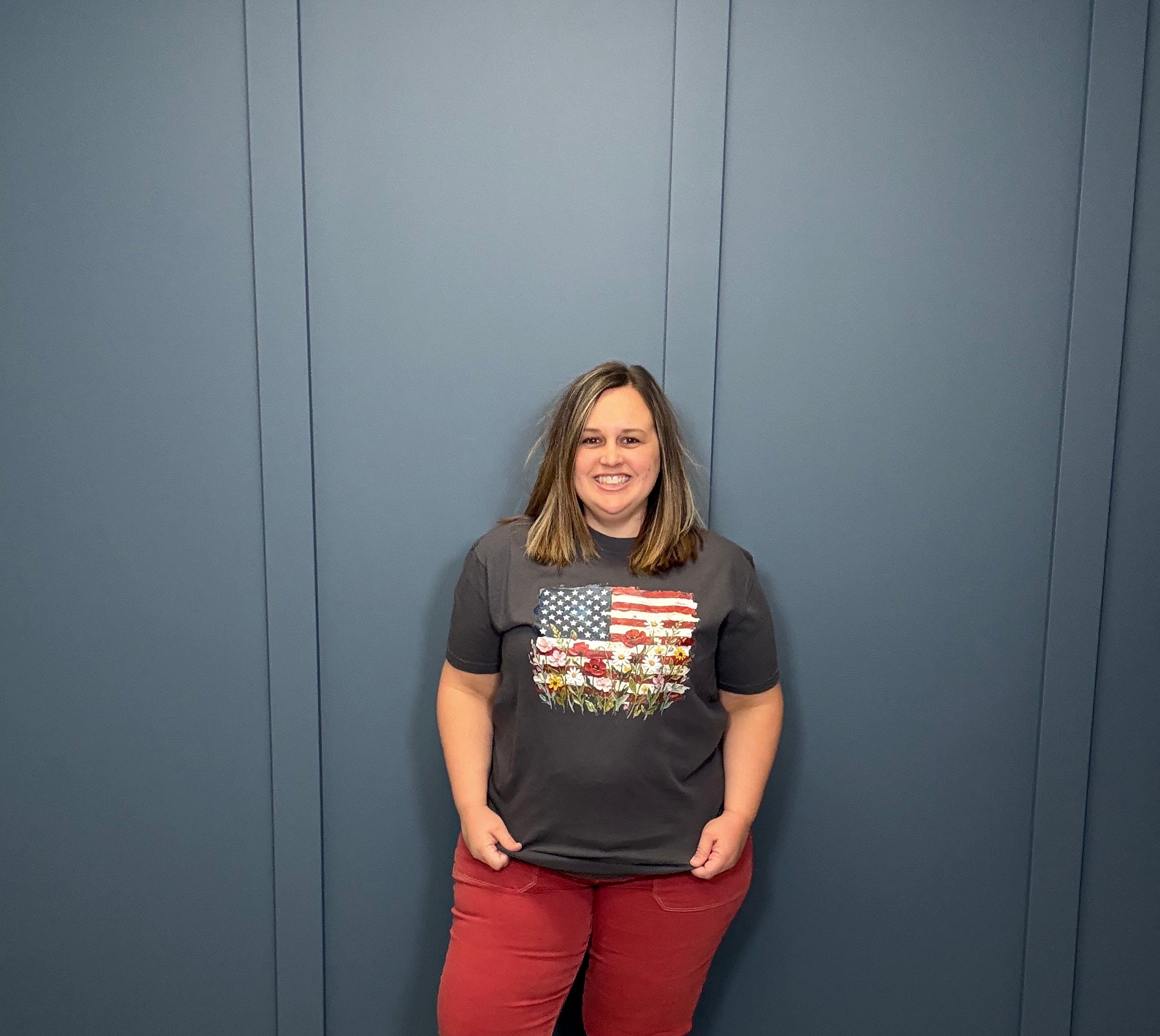 Painted Flower Flag { product_type }}