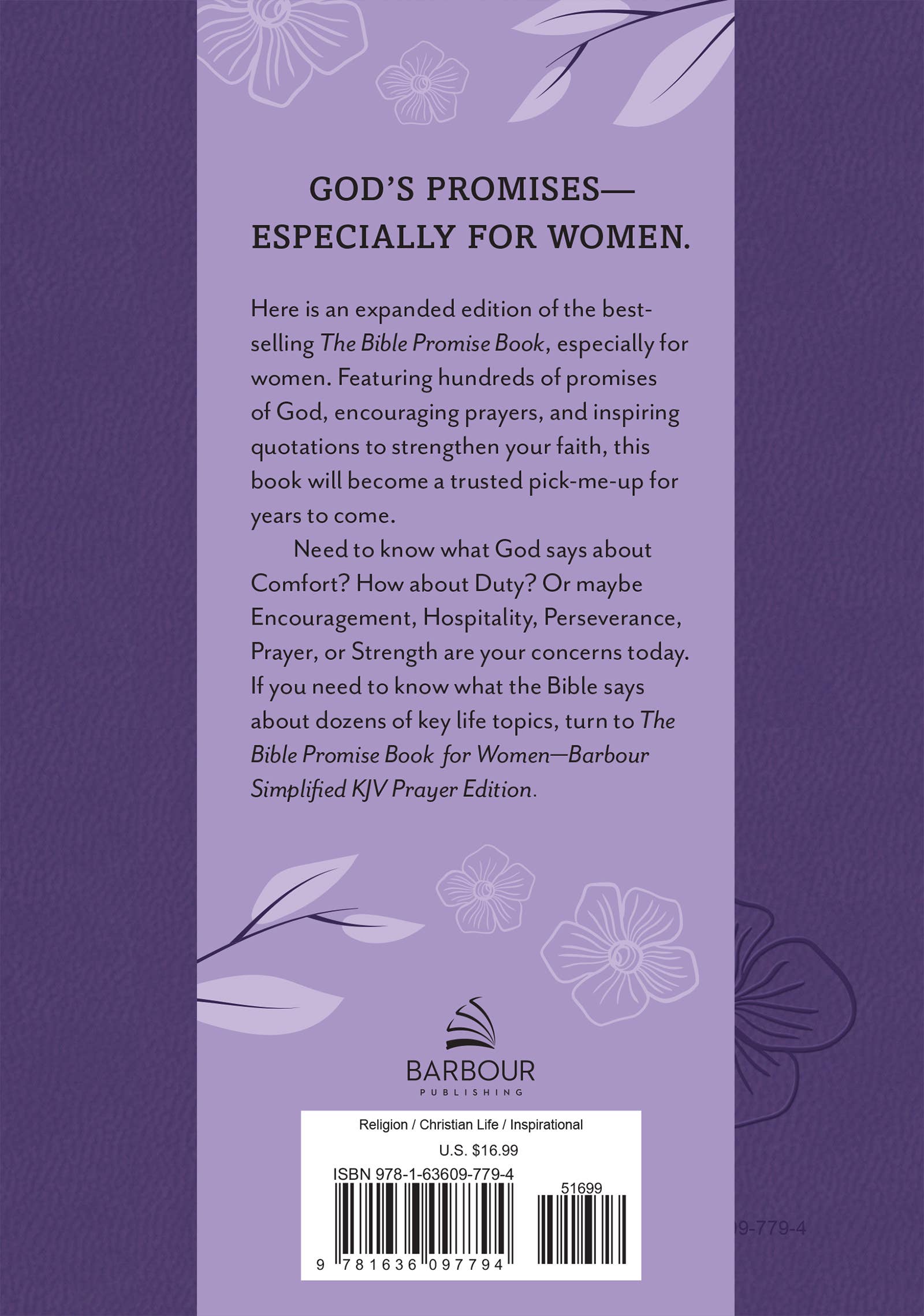 Bible Promise Book for Women--Barbour Simplified KJV: Prayer { product_type }}