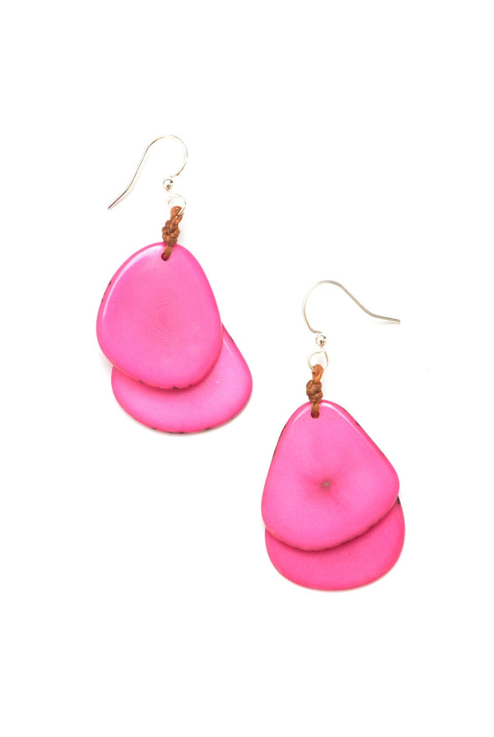 Fiesta Earrings: Celeste-Organic Tagua Jewelry-Three Birdies Boutique, Women's Fashion Boutique Located in Kearney, MO