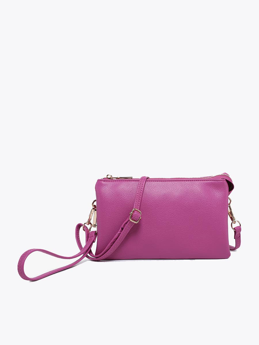Riley Crossbody/Wristlet: Rhubarb Purple-Jen & Co.-Three Birdies Boutique, Women's Fashion Boutique Located in Kearney, MO