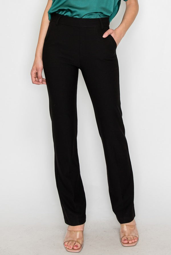 Straight-Leg Ponte Pants { product_type }}