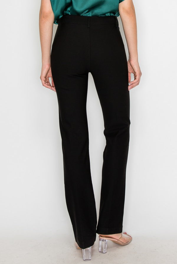 Straight-Leg Ponte Pants { product_type }}