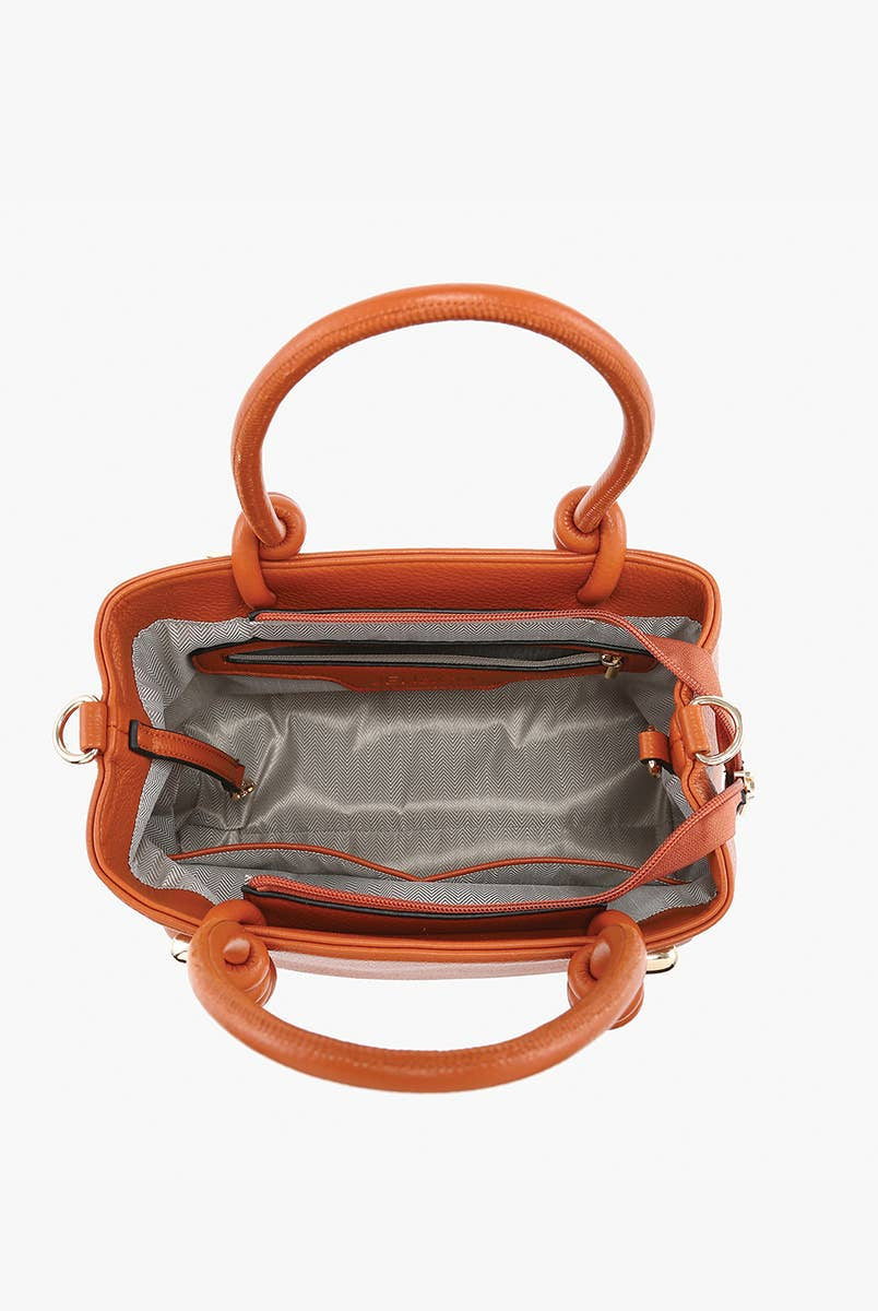 Blair Classic Satchel with Knotted Handles & Long Strap - Black { product_type }}