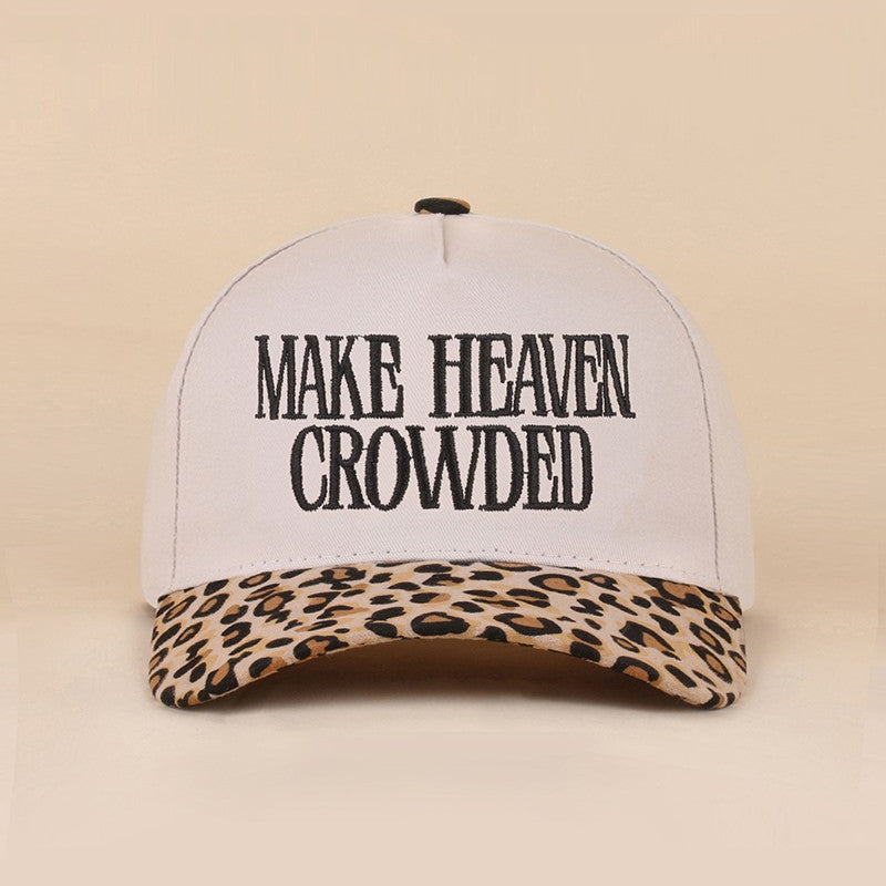 Make Heaven Crowded Hat with Adjustable Clasp-Baseball Hat-Zenana-Three Birdies Boutique, Women's Fashion Boutique Located in Kearney, MO