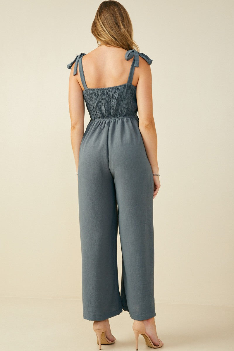 Crochet Lace Wide Leg Jumpsuit { product_type }}