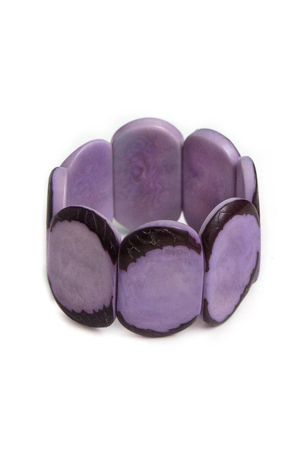 Carved Ivory Bracelet: Lavender { product_type }}