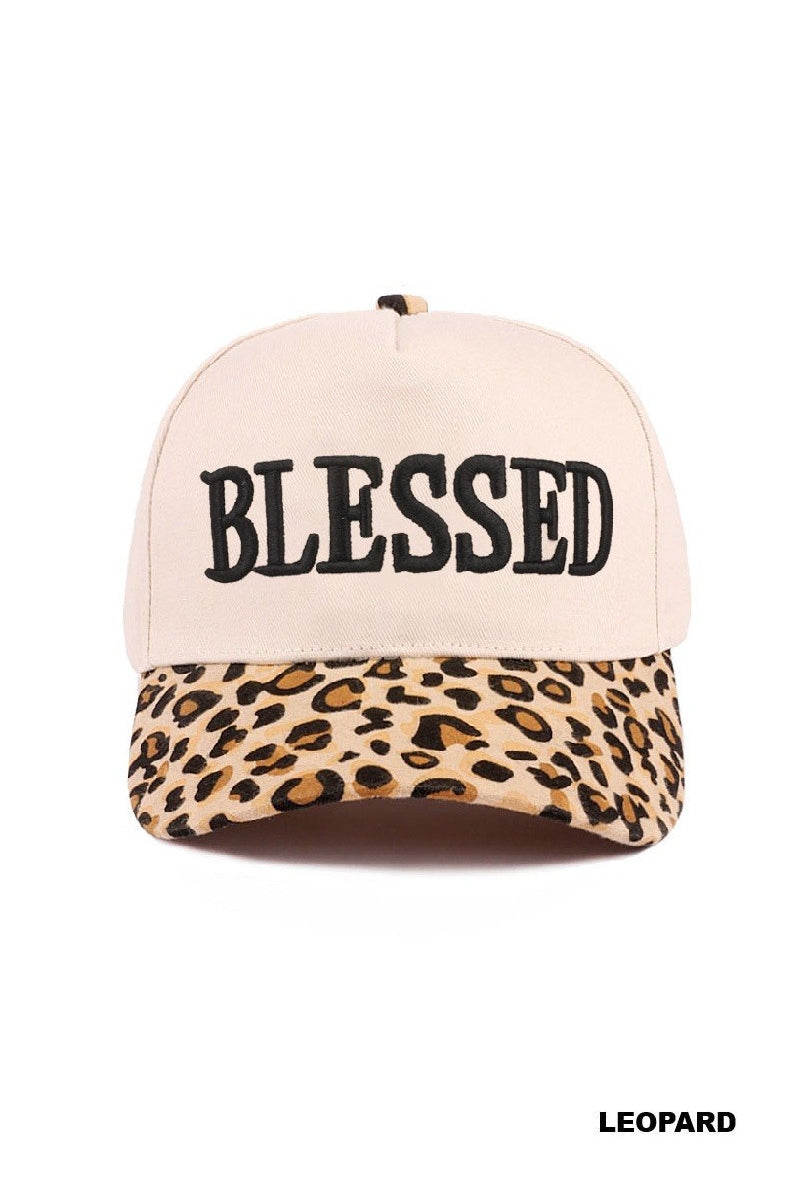 Blessed Two Tone Cotton Cap-Zenana-Three Birdies Boutique, Women's Fashion Boutique Located in Kearney, MO