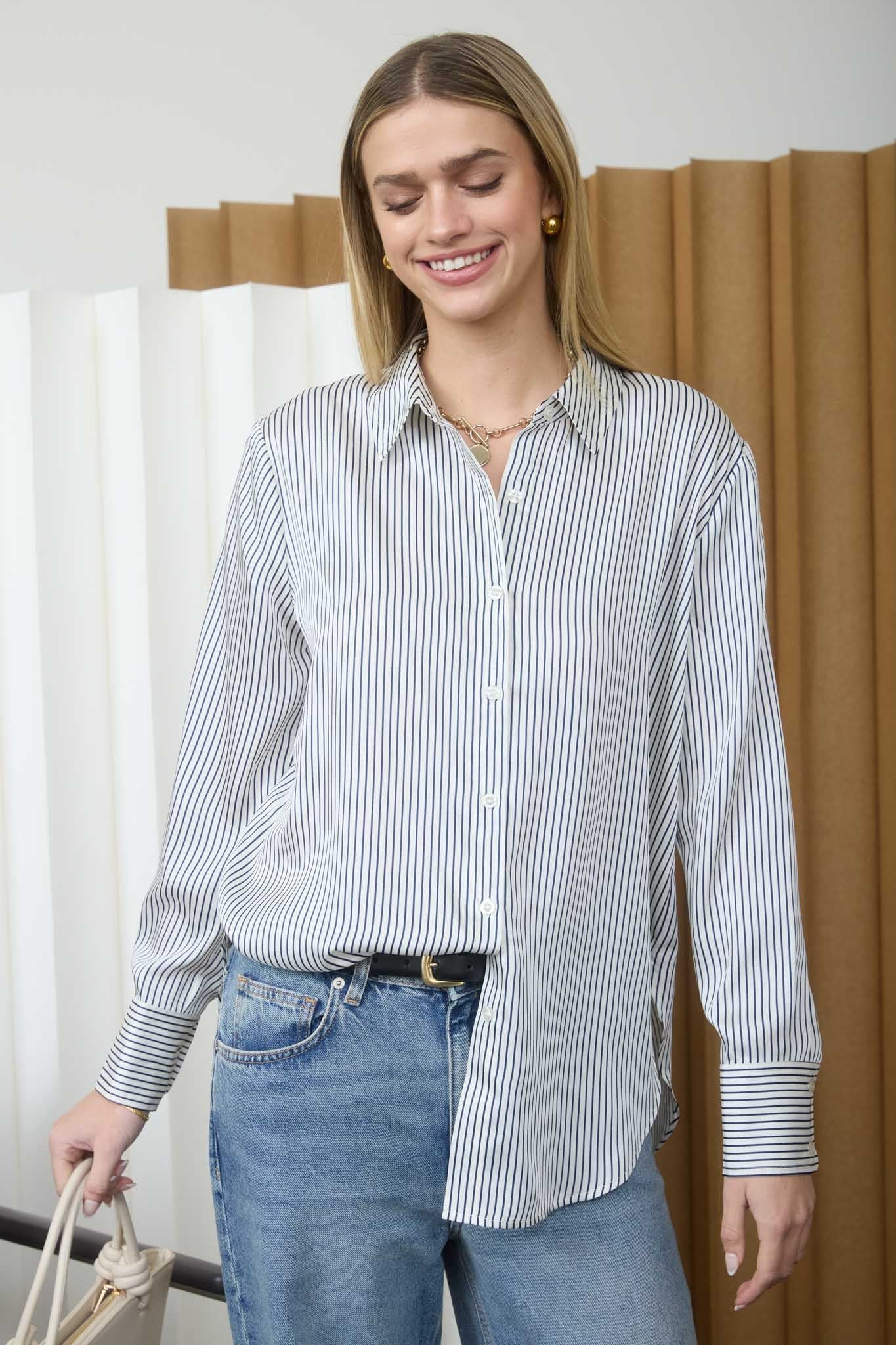 Stripe Button Down { product_type }}