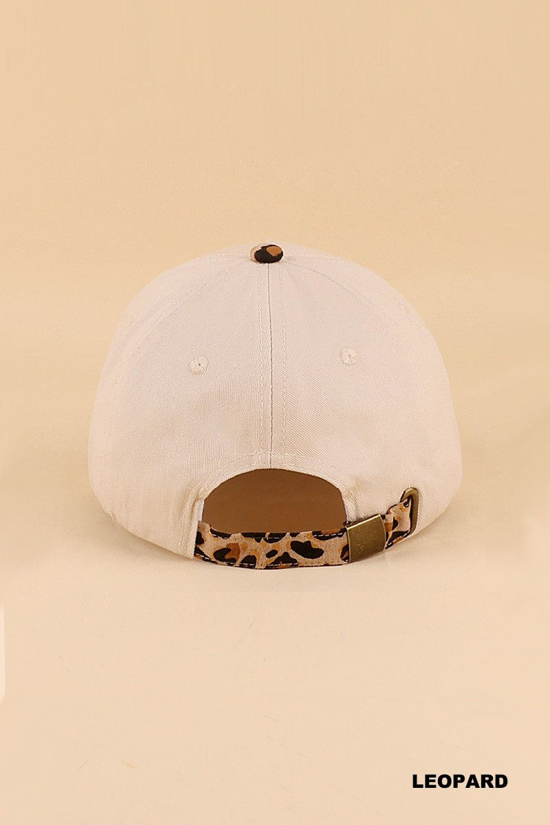 Leopard Home Run Hat-Baseball Hat-Zenana-Three Birdies Boutique, Women's Fashion Boutique Located in Kearney, MO