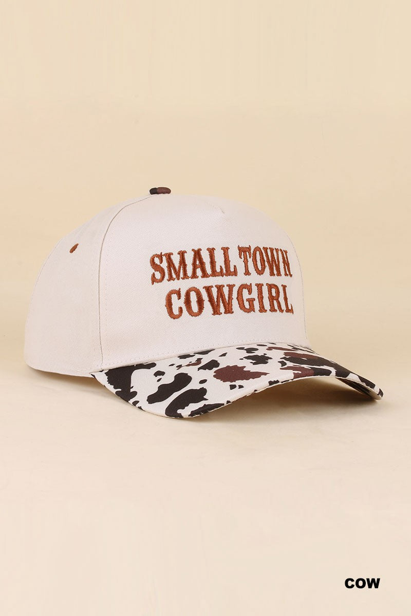 Small Town Cowgirl Hat-Baseball Hat-Zenana-Three Birdies Boutique, Women's Fashion Boutique Located in Kearney, MO