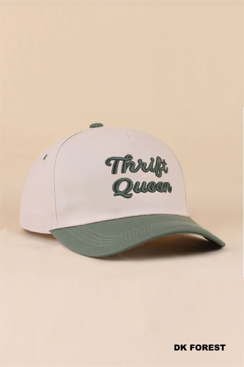 Thrift Queen Hat-Baseball Hat-Zenana-Three Birdies Boutique, Women's Fashion Boutique Located in Kearney, MO