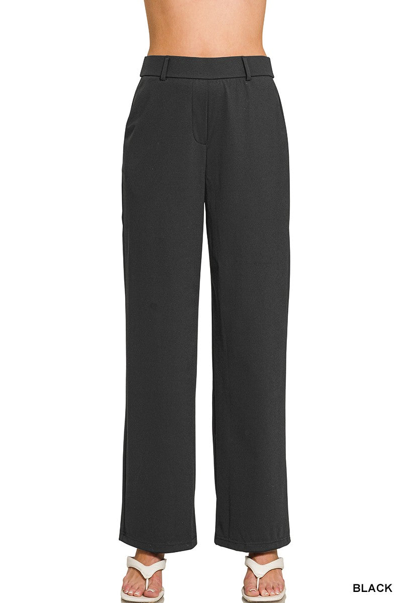 Black Dress Pants-Dress Pants-Zenana-Three Birdies Boutique, Women's Fashion Boutique Located in Kearney, MO