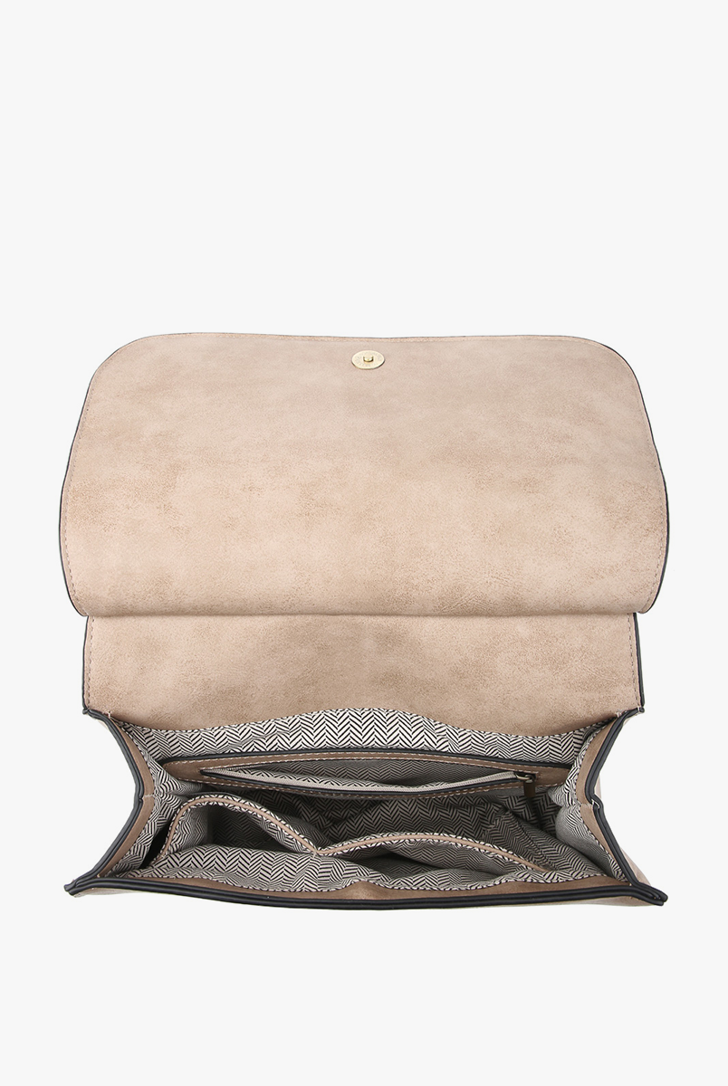 Bailey Crossbody Bag with Print Contrast Strap { product_type }}