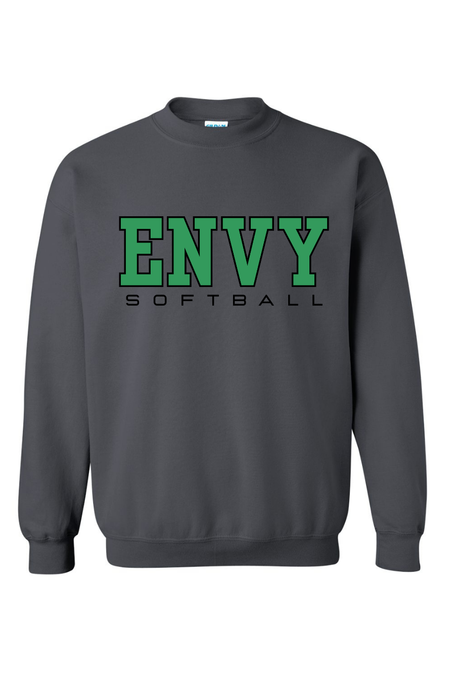 Block Envy Softball Gildan Crewneck-Graphic Tees-TB TEES-Three Birdies Boutique, Women's Fashion Boutique Located in Kearney, MO