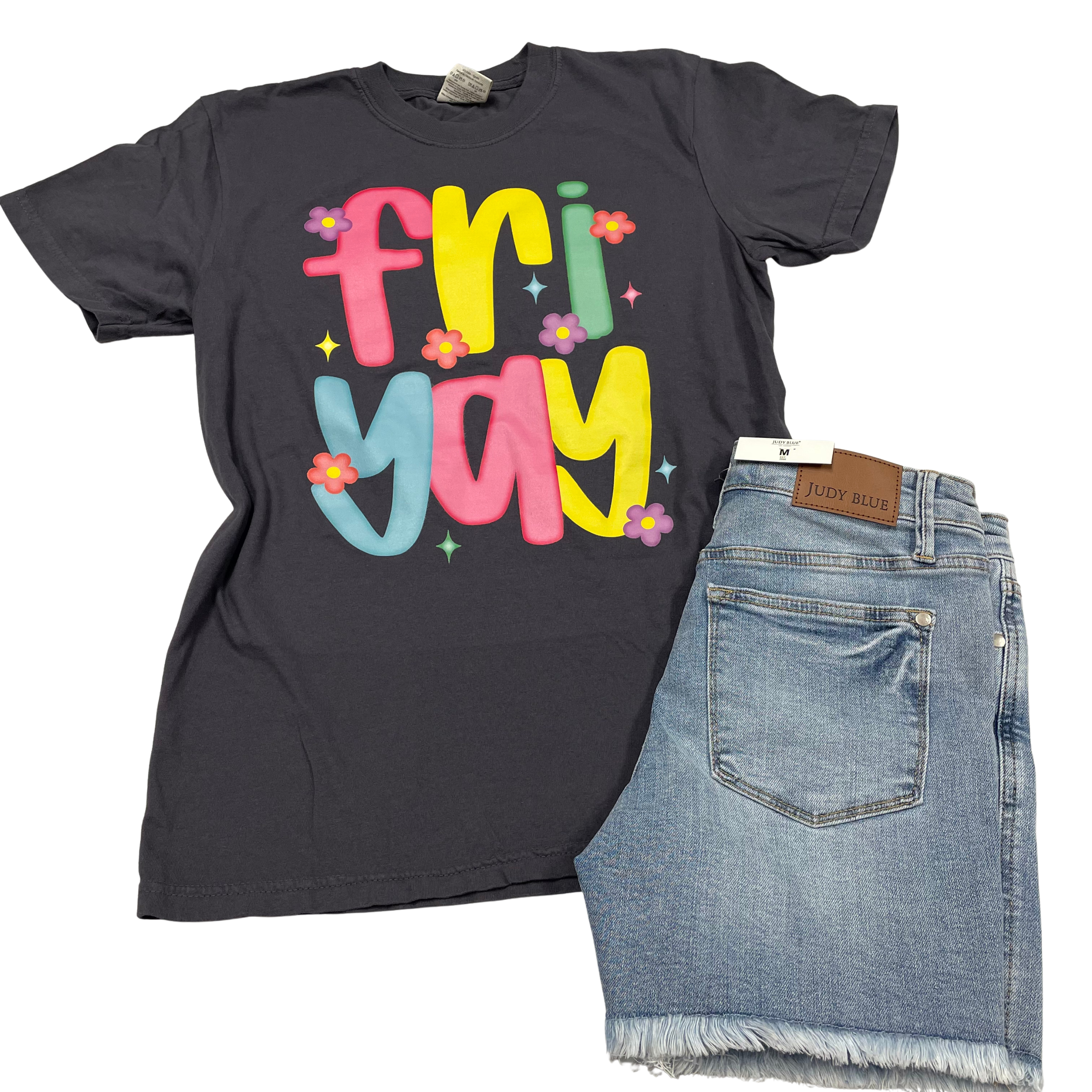 Fri-Yay Graphic Tee-Graphic Tees-Tres Birdos Graphic Tees-Three Birdies Boutique, Women's Fashion Boutique Located in Kearney, MO