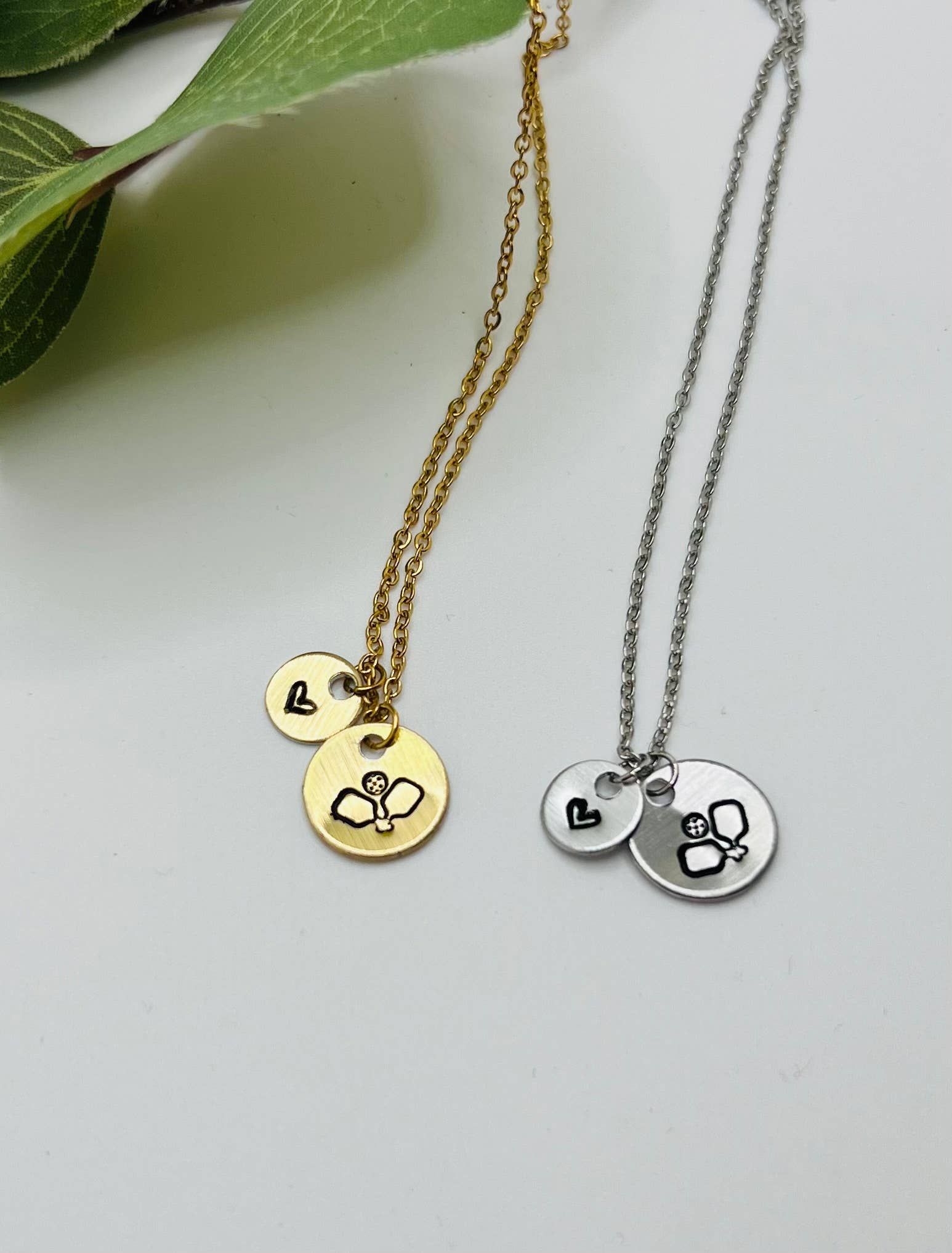 Pickleball Necklace: Silver { product_type }}