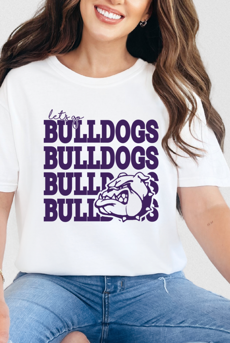 Let's Go Bulldogs Graphic Tee { product_type }}