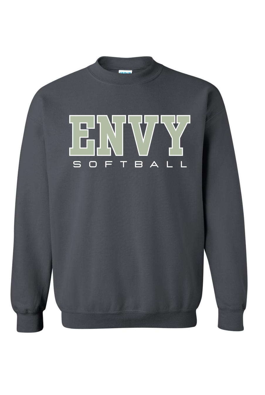 Block Envy Softball Gildan Crewneck-Graphic Tees-TB TEES-Three Birdies Boutique, Women's Fashion Boutique Located in Kearney, MO