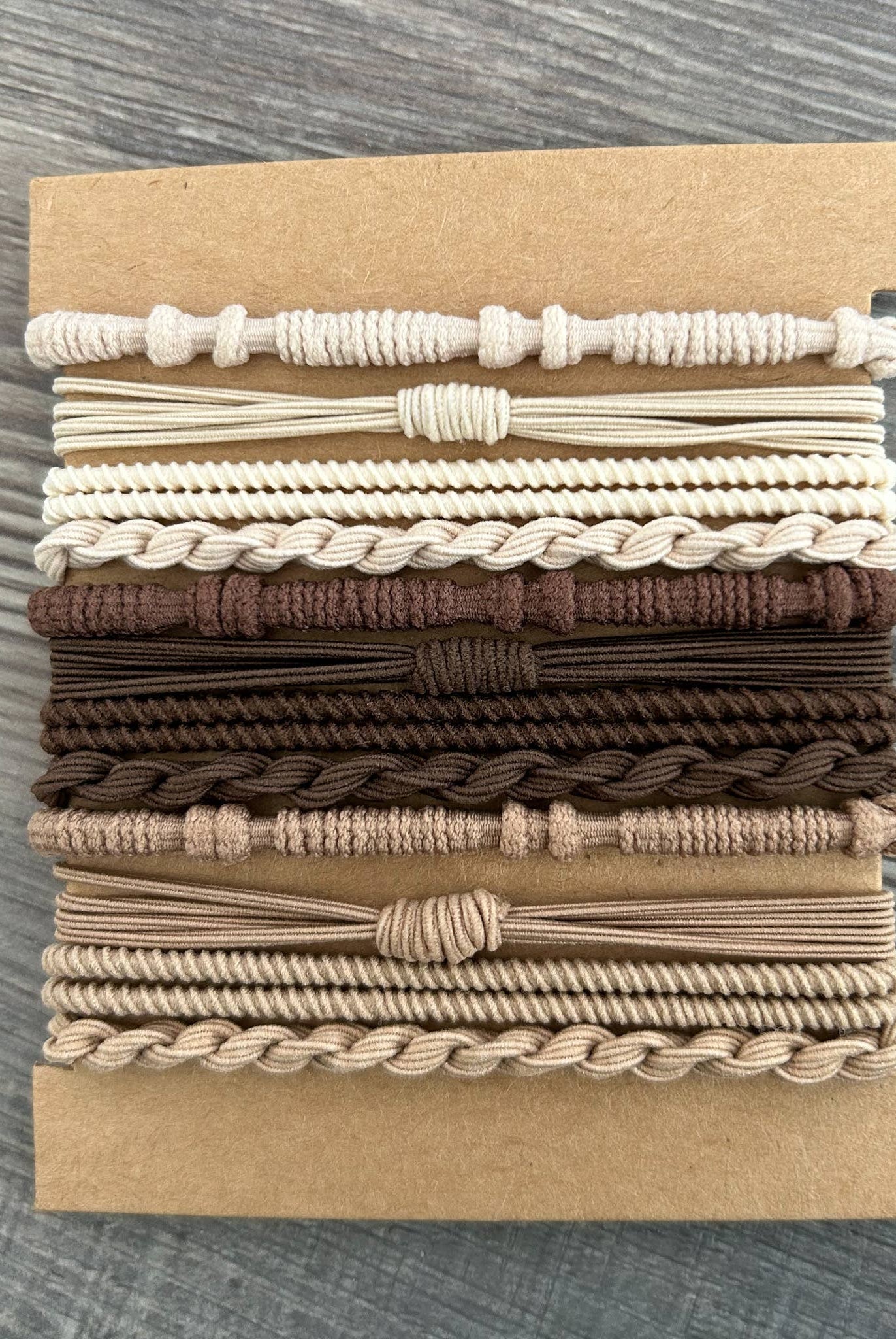 Boho Bracelet Hair Ties: Black { product_type }}