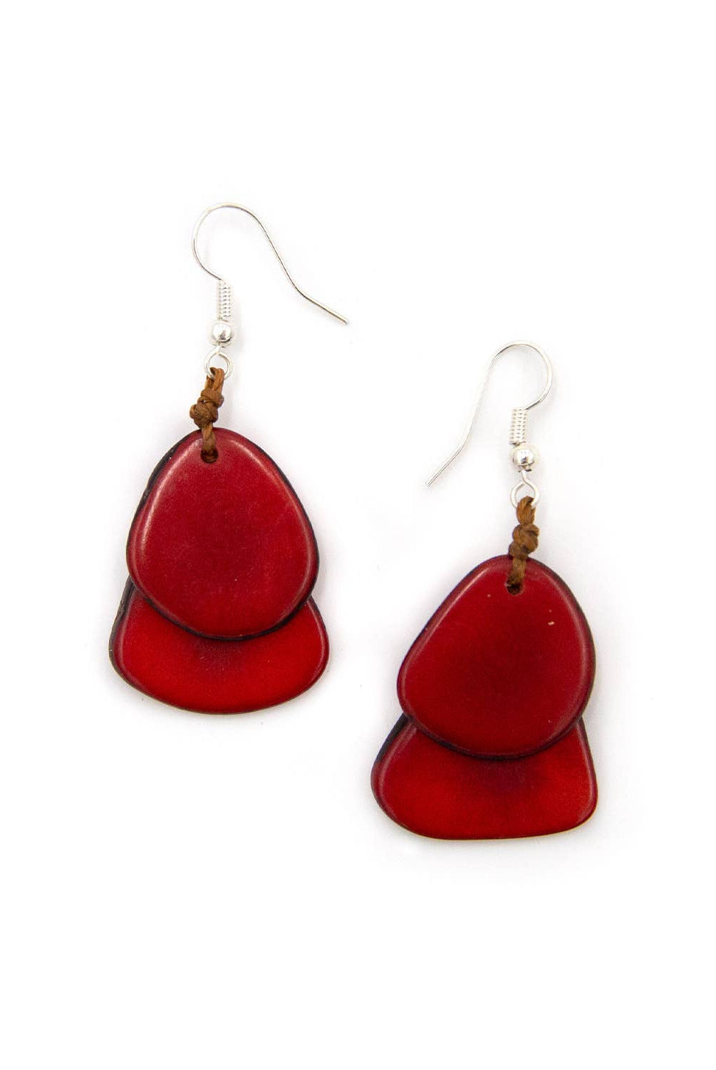 Fiesta Earrings: Celeste-Organic Tagua Jewelry-Three Birdies Boutique, Women's Fashion Boutique Located in Kearney, MO
