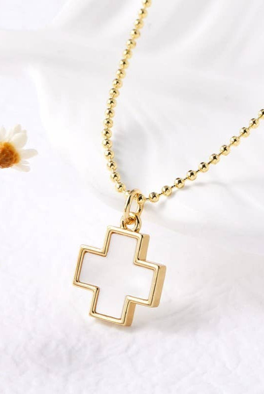 Pendant Necklace – Rectangle Cross { product_type }}