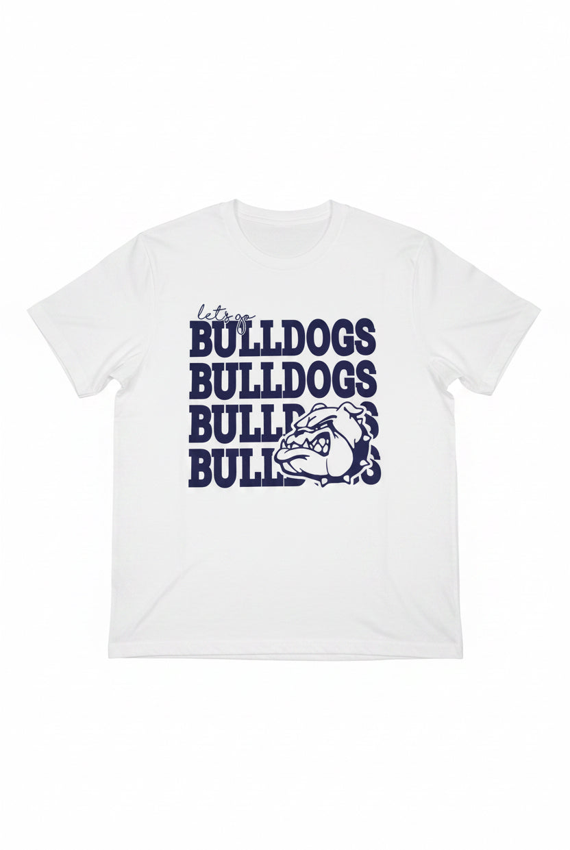 Lets Go Bulldogs Graphic Tee-Graphic Tees-TB TEES-Three Birdies Boutique, Women's Fashion Boutique Located in Kearney, MO