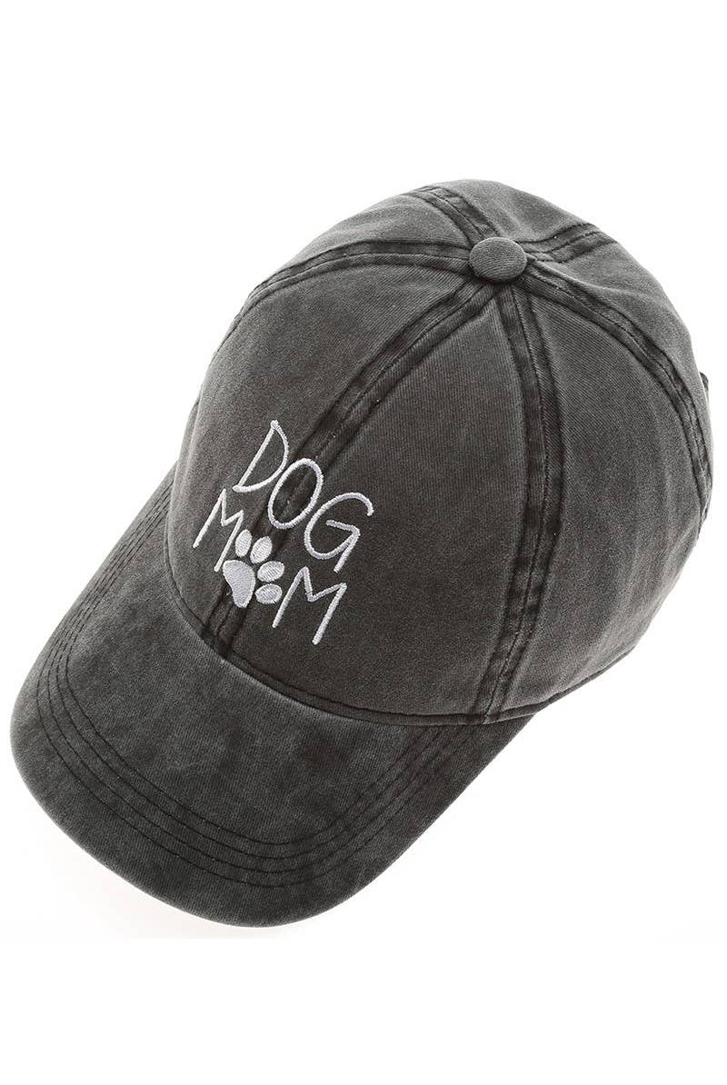 DOG MOM Embroidered Cotton Baseball Caps Dad Hat: DUSTY PINK / One Size { product_type }}