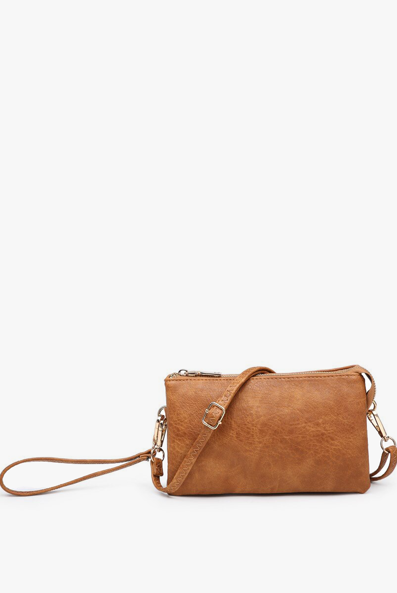Riley Crossbody/Wristlet - Saddle { product_type }}
