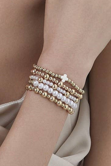 Pearl Stack Bracelets { product_type }}