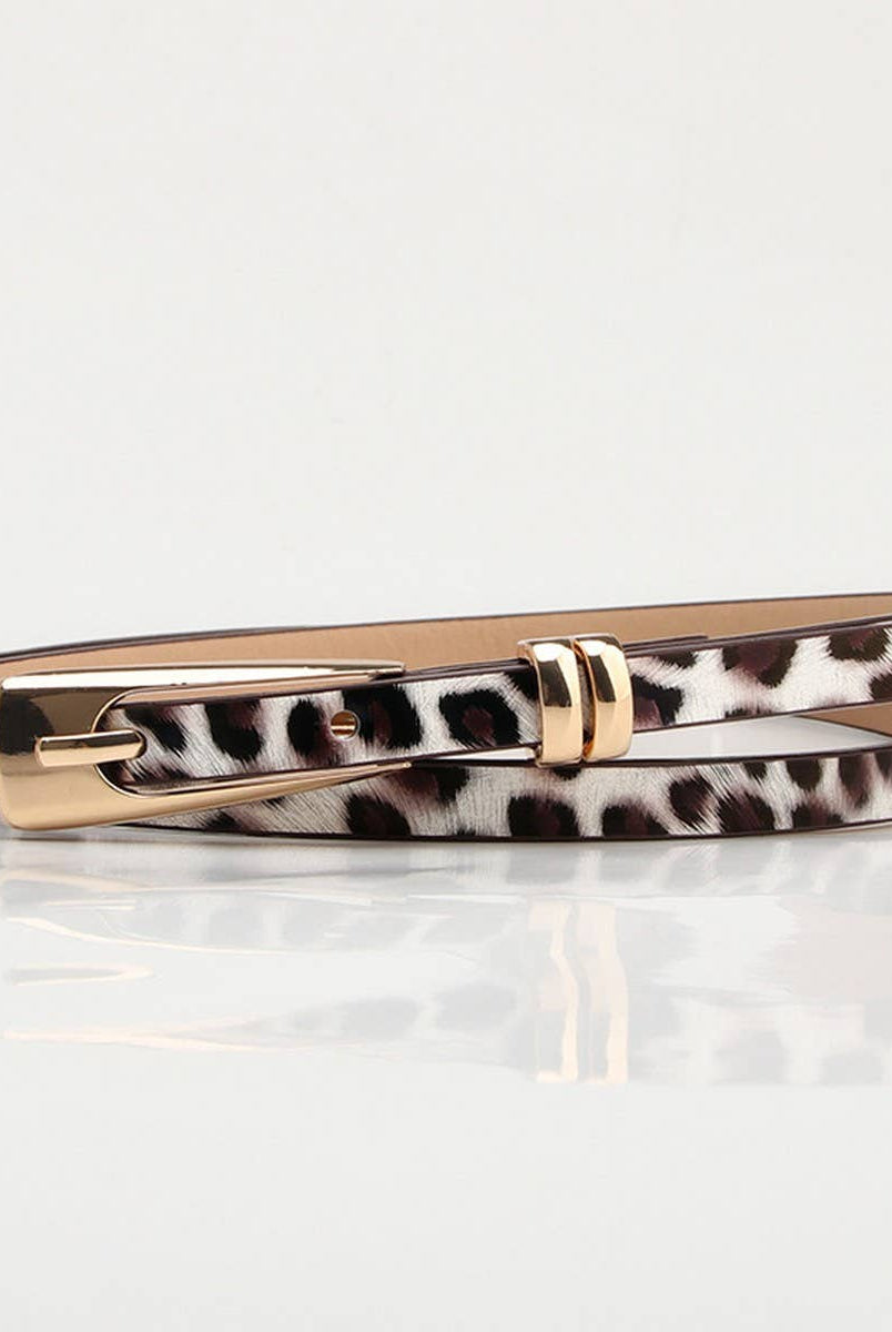 Classic Leopard Thin Belt { product_type }}