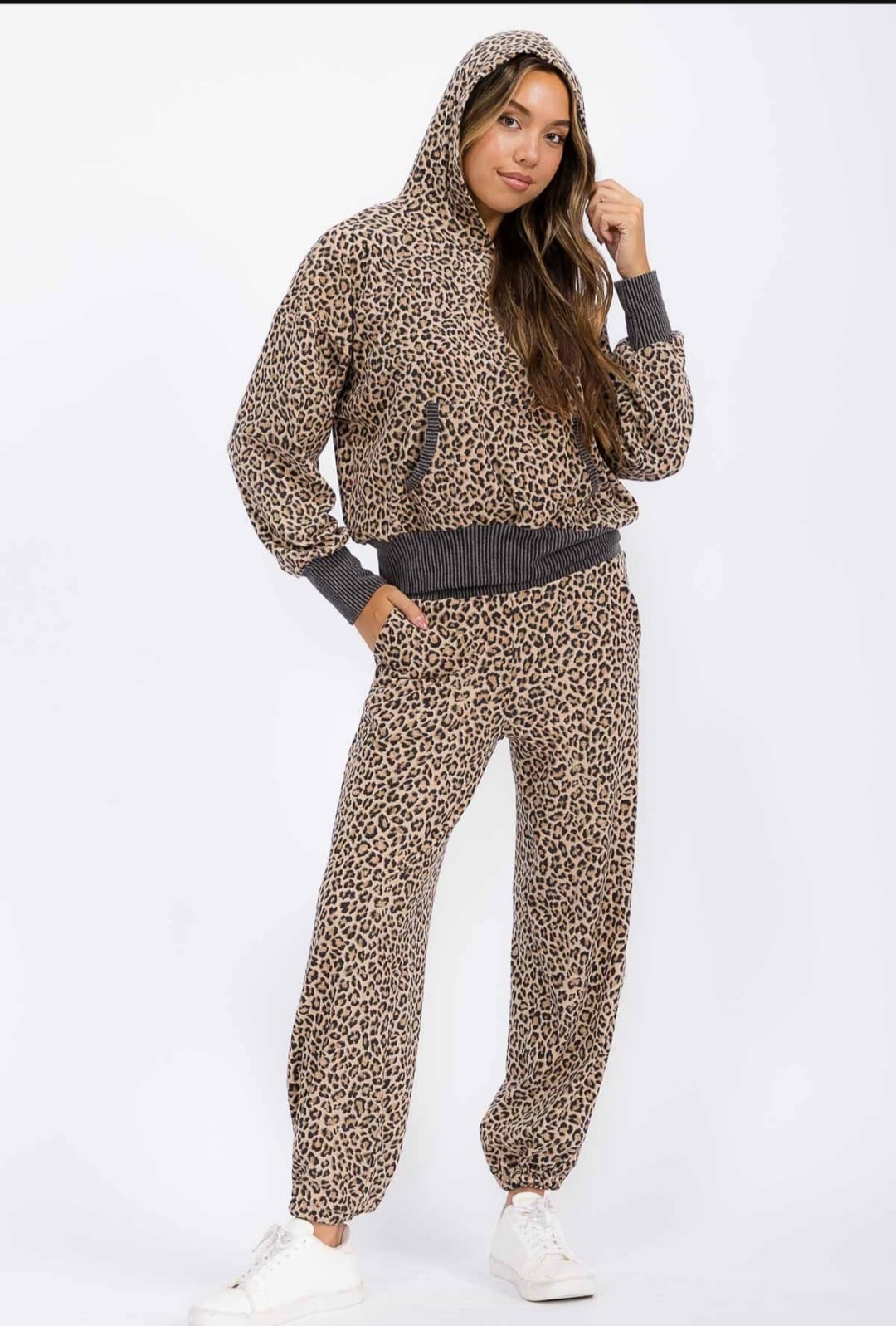 Leopard Joggers-Shirts & Tops-Stylive-Three Birdies Boutique, Women's Fashion Boutique Located in Kearney, MO