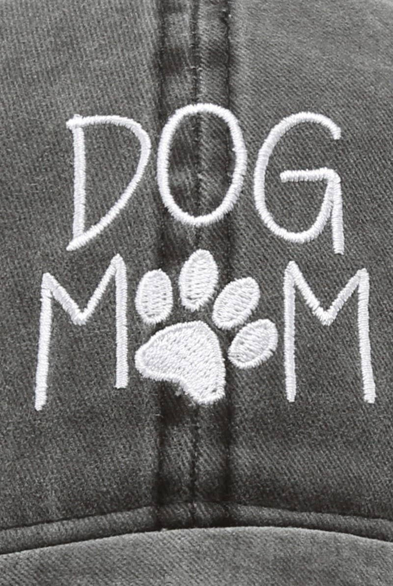 DOG MOM Embroidered Cotton Baseball Caps Dad Hat: DUSTY PINK / One Size { product_type }}