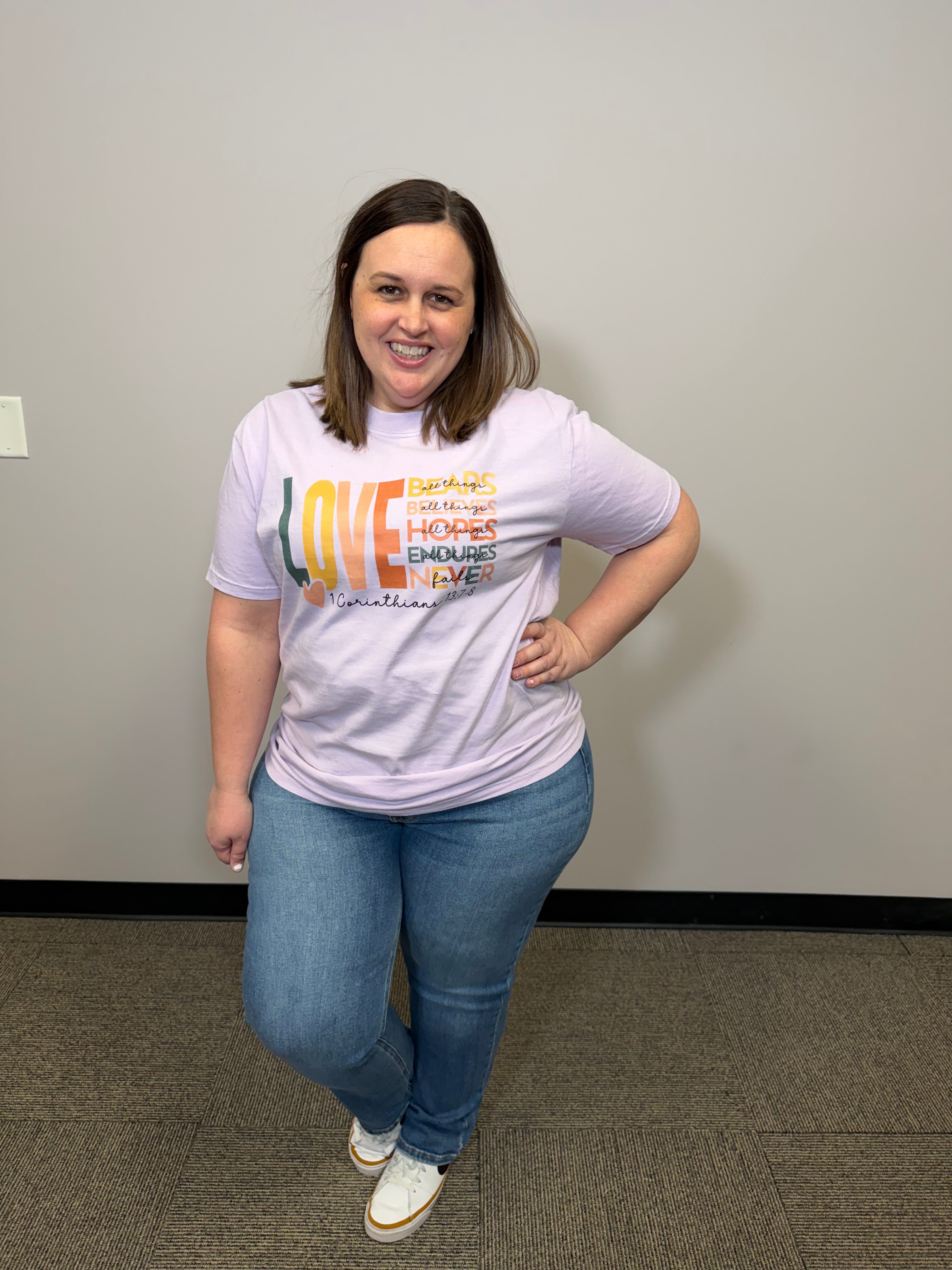 1st Corinthians Graphic Tee-Graphic Tees-Tres Birdos Graphic Tees-Three Birdies Boutique, Women's Fashion Boutique Located in Kearney, MO