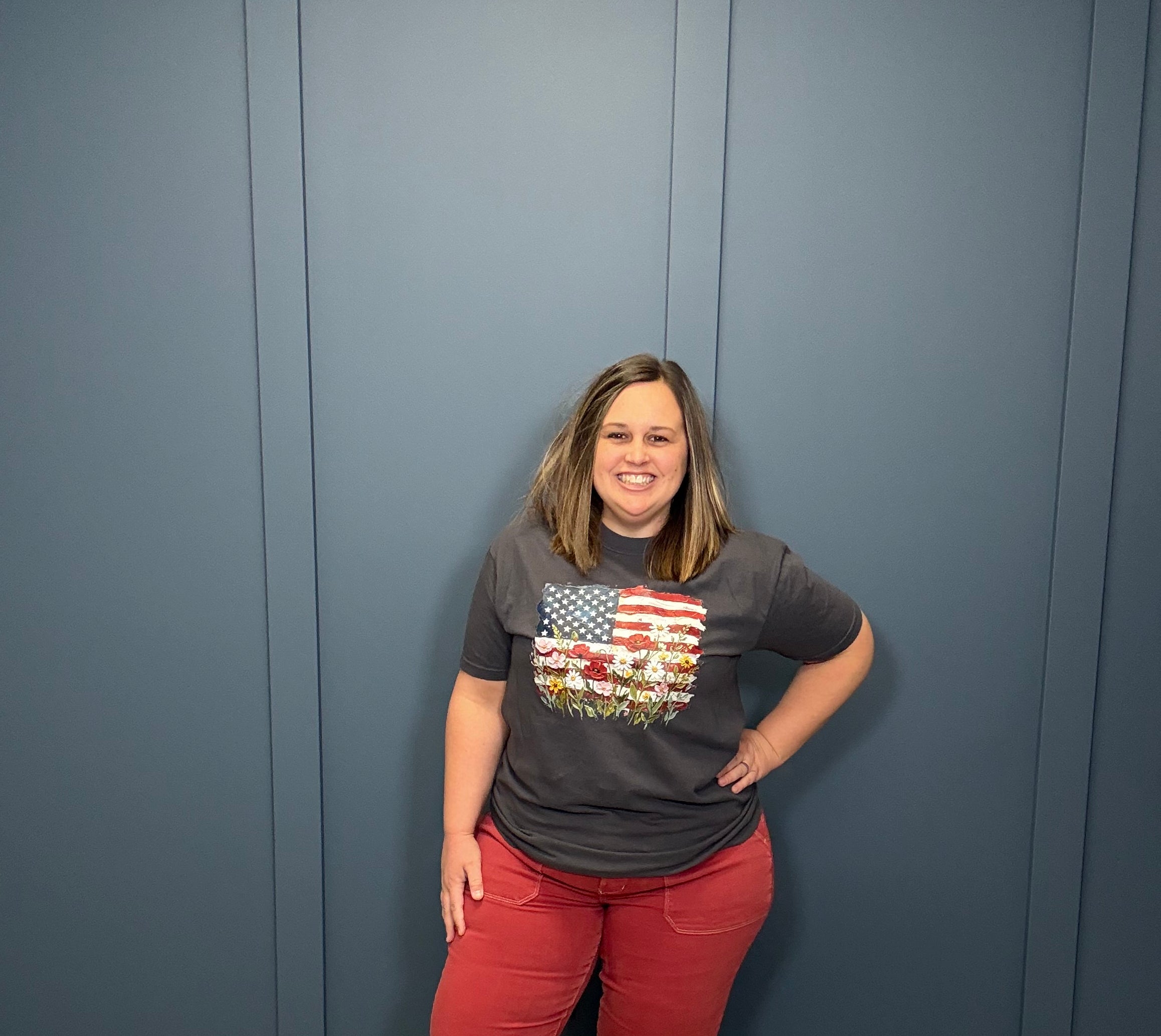 Painted Flower Flag { product_type }}