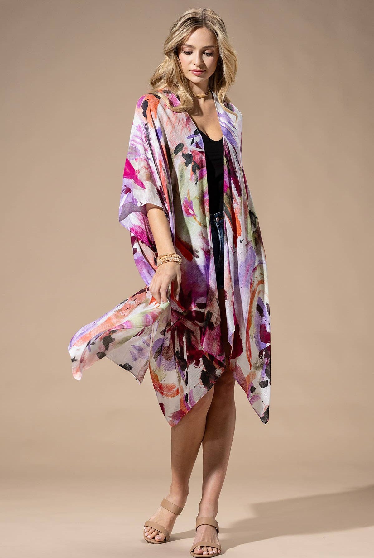 Watercolor Multi Kimono { product_type }}