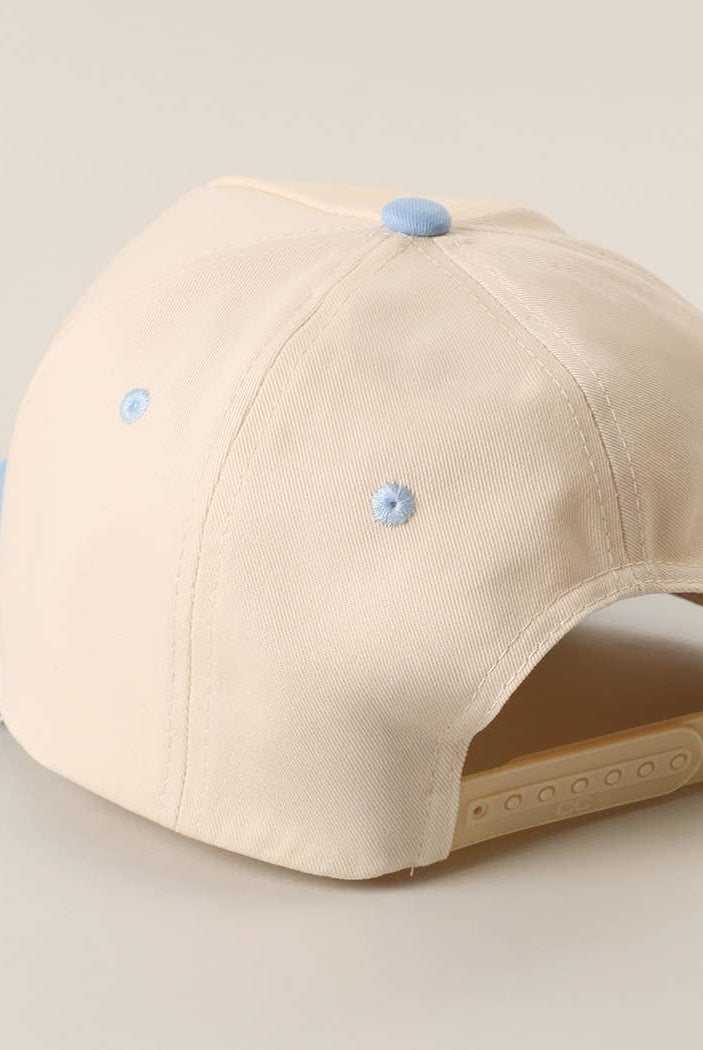 JESUS TAKE THE WHEEL 3D Embroidered Two-Tone Trucker Hat - Sky Blue { product_type }}