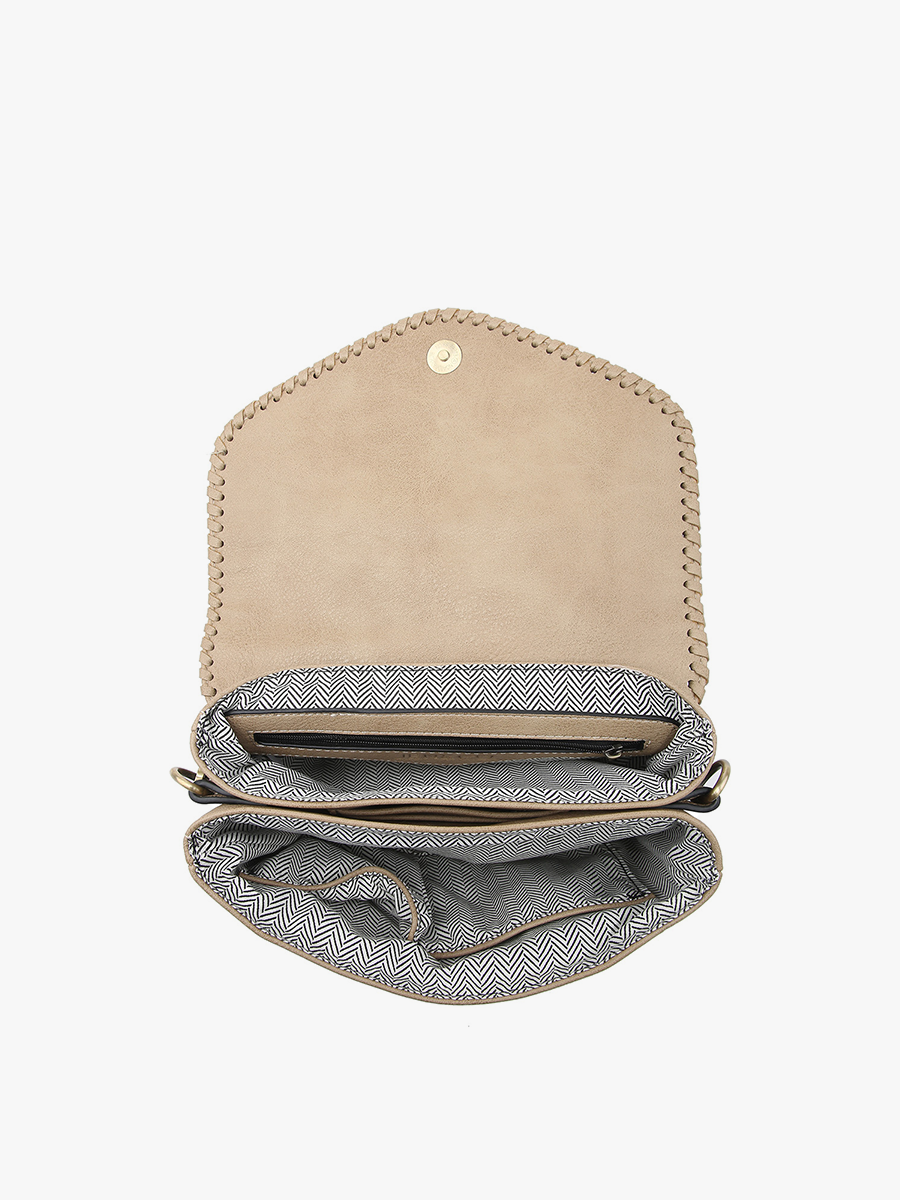 Sloane Flapover Crossbody: Brown { product_type }}