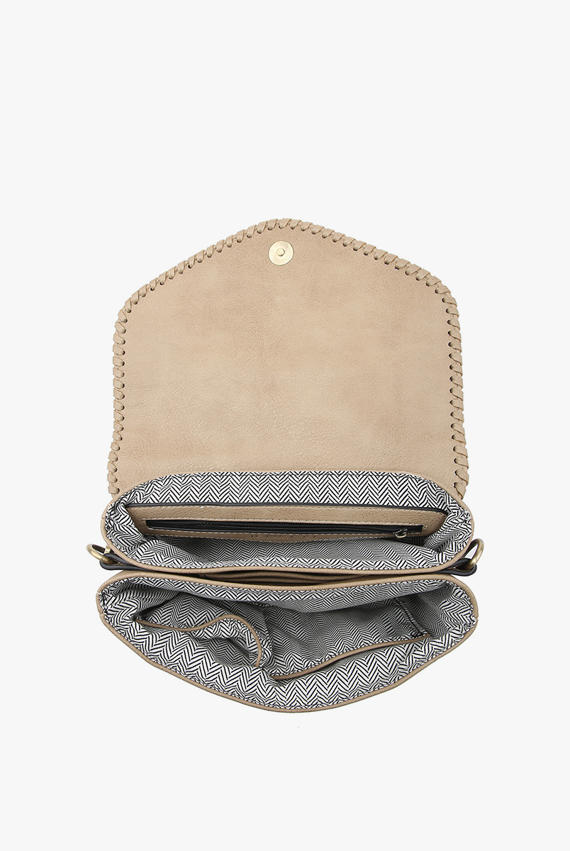 Sloane Flapover Crossbody - Grey { product_type }}